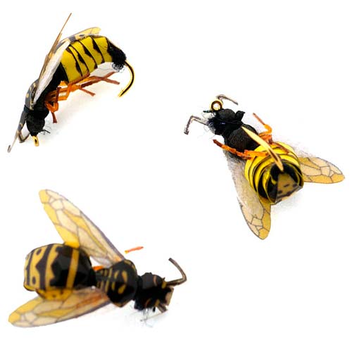 Мушка сухая Оса #10 #4 Striped Yellow