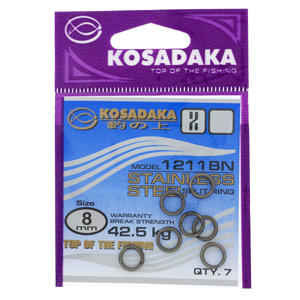 Кольцо заводное Kosadaka 1211BN 8 мм