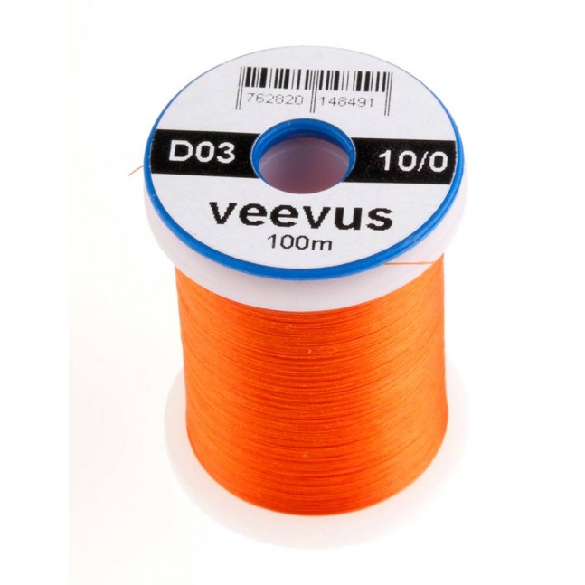 Монтажная нить Veevus Thread 10/0 Orange