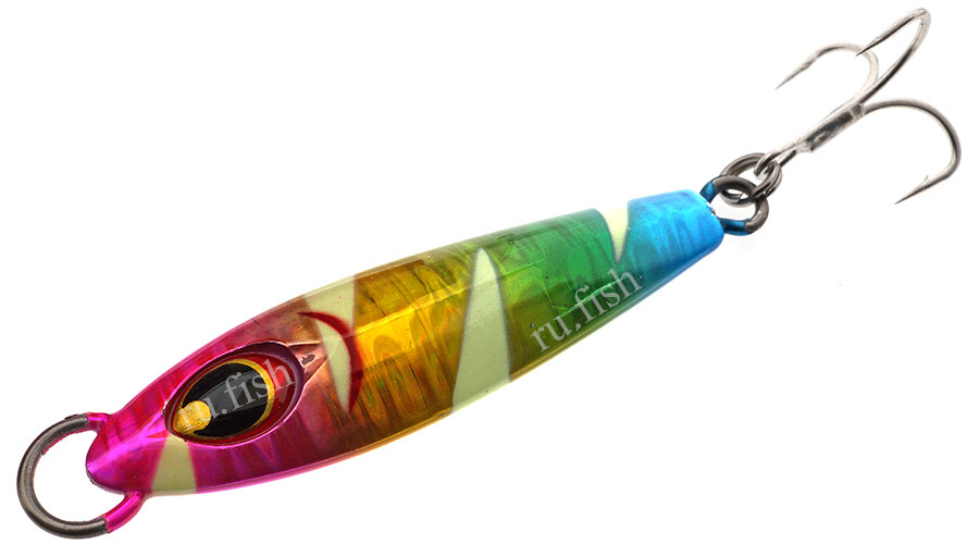Пилькер TSURUGIYA Gan Jig 28гр. Rainbow Zebra Glow(светонакопительный)