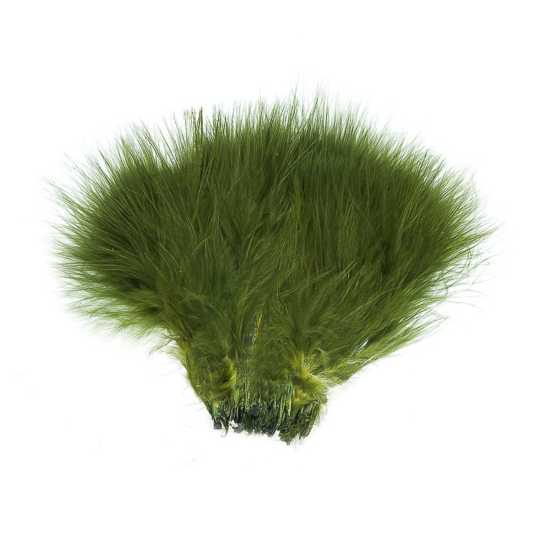 Перья марабу WAPSI Strung Marabou Olive Green