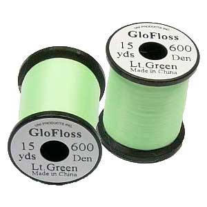 Светящийся шелк UNI GloFloss Phosphorescent Lt.Green