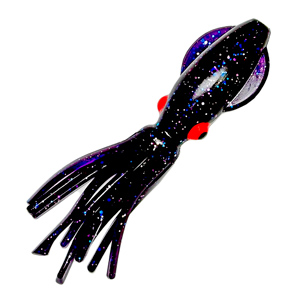 Каракатица RuSquid 7 см 07 Purple/Holographic Flake/Red Eyes UV