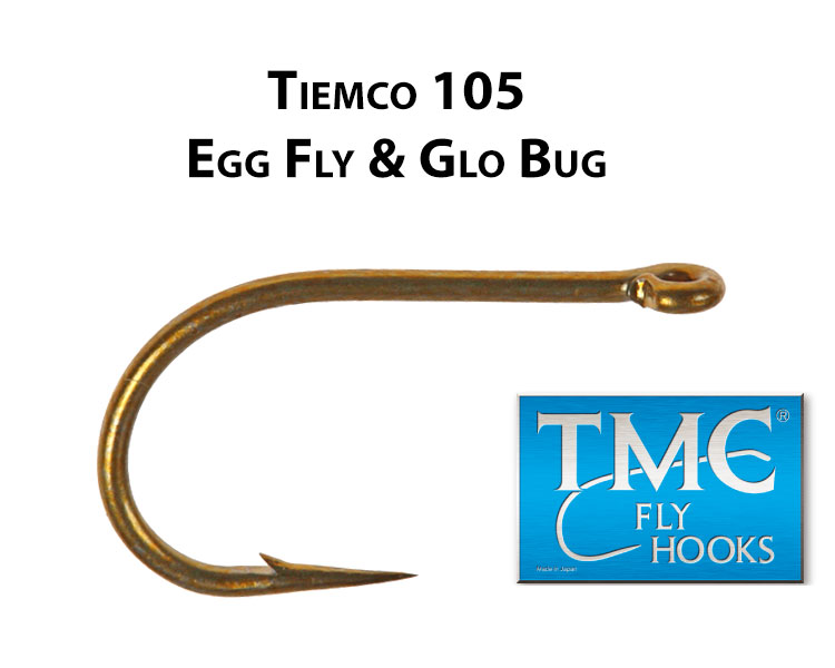 Крючки TIEMCO 105 Egg Fly & Glo Bug BR (20шт.)