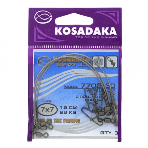 Поводок Kosadaka Professional 7700-30 7x7 15см 28кг
