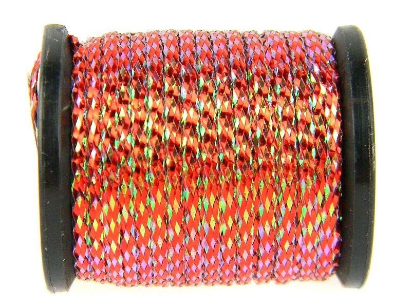 Люрекс UNI Flat Braid Small, Pearl/Red