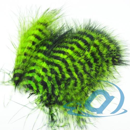 Перья Марабу Hareline Grizzly Marabou Chartreuse