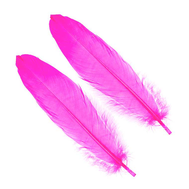 Перья гусиные Hareline Select Goose Shoulders Hot Pink