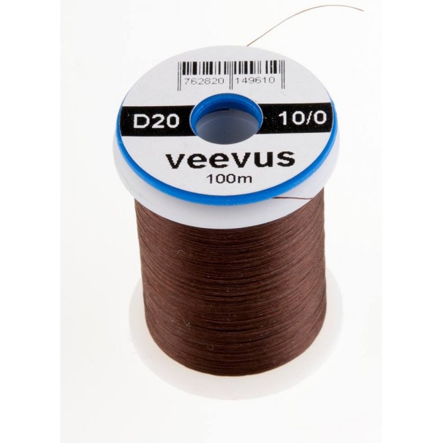 Монтажная нить Veevus Thread 10/0 Dark Brown
