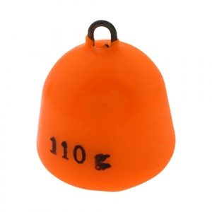 Грузило в виниловой оплетке TimeGo Bell Sinker Orange 110 гр
