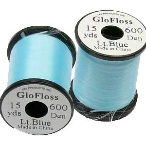 Светящийся шелк UNI GloFloss Phosphorescent Lt.Blue
