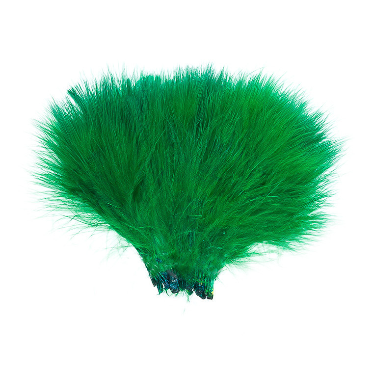 Перья марабу WAPSI Strung Marabou Kelly Green