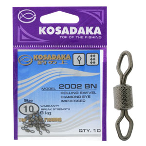 Вертлюг рифленый Kosadaka 2002BN №10