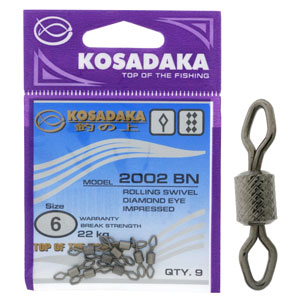 Вертлюг рифленый Kosadaka 2002BN №6