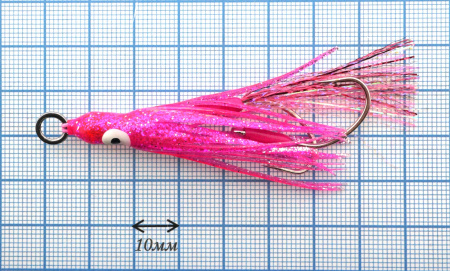 Октопус на ассистах Striker Aki Aji Fuchsia №20 M, фото Ru.Fish