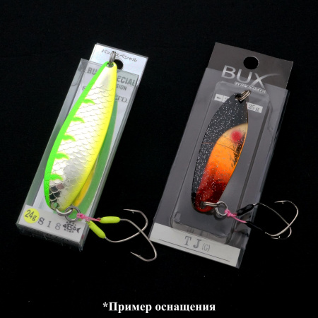 Крючки ассисты двойные Striker Kami no Hari Spoon #18 Fl Red, фото