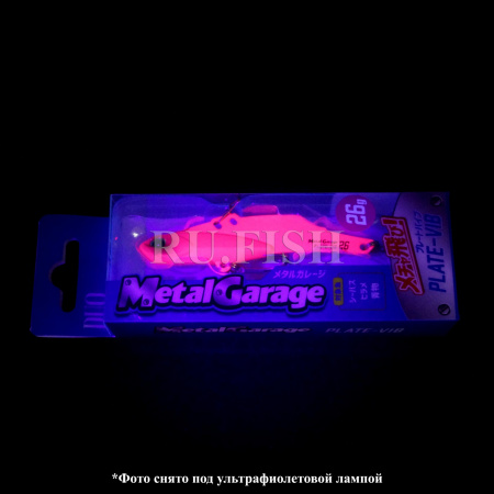 Блесна цикада DUO Metal Garage Plate Vib 26 гр ACC0016 съемка в ультрафиолете