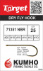 Крючки KUMHO Dry fly hook 71351 NBR (25шт.)