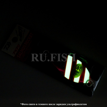 Блесна Daiwa Salmon Rocket 45гр, цвет 0741 4435 Mirror Pink Zebra, светонакопительный эффект