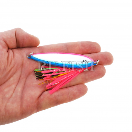 Блесна на кету PF Aki Aji Super Slim Set 45 гр 02, на ладони 2