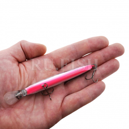 Воблер Smith Cherry Blood MD 90F 9.5 гр 08 на ладони, брюшко