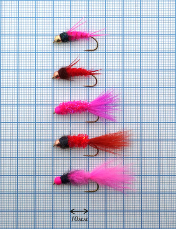 Мушка лососёвая Striker Salmon Fly Fl. Pink Marabu тонущая, фото