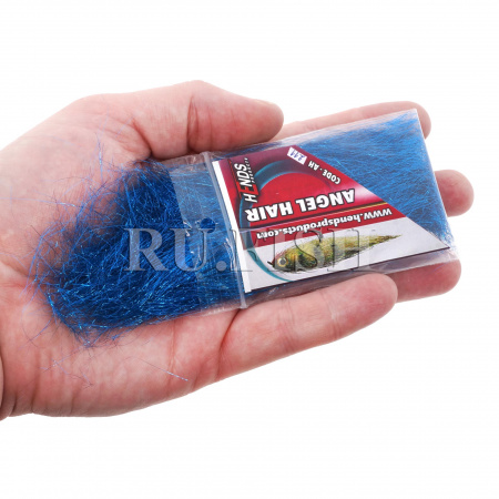 Волокна синтетические Hends Angel Hair 211 Metallic Blue, на ладони