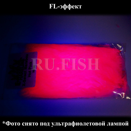 Перья Марабу отборные Hareline Extra Select Strung Marabou Hot Pink, фото Ru.Fish
