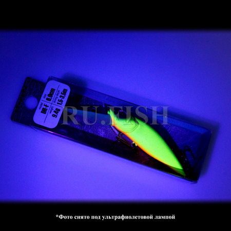 Воблер Asakura Bullhead 6 DR-F 820 съемка под ультрафиолетовой лампой