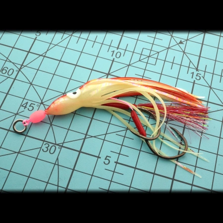 Октопус на ассистах Striker Big Fish Octopus Glow Red, подробное фото