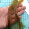 Волокна синтетические крученые Hends Krystal Flash UV 133 Olive Green, в руке