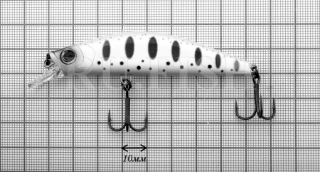Размеры воблера Trout Heavy Flat F1262 80S