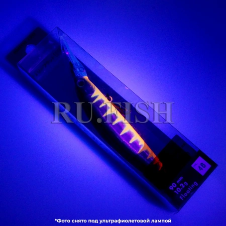 Воблер Smith Cherry Blood Deep 90F мм 10.2 гр 46, съемка в ультрафиолете