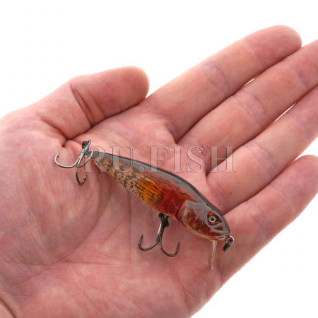 Воблер Asakura Bullhead 6 SR-SP 9.1 гр 101 на ладони
