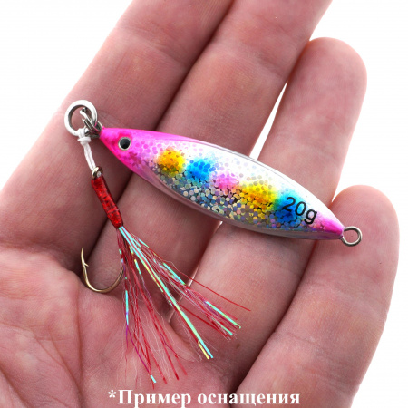 Крючки ассисты Striker Single Drop-Shot #01 Holo Red 1шт, фото Ru.Fish