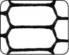 Голова подсачека NAKAZIMA Rubber Net 65×55×60см(прорезиненная сетка)