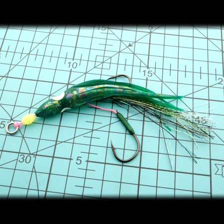 Октопус на ассистах Striker Big Fish Octopus Emerald, подробное фото