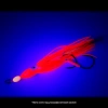 Октопус на ассистах Striker Big Fish Octopus Red/Pink, съемка в ультрафиолете