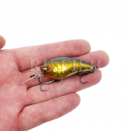Воблер DUEL L-Bass Crank MR 50F 8.5 гр MGGB, вид сбоку