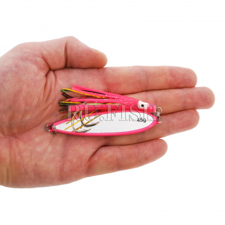 Блесна на кету PF Aki Aji Super Slim Set 45 гр 07, на ладони 2