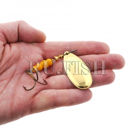 Блесна Mepps Aglia №5 13,0 гр OR Gold, на ладони