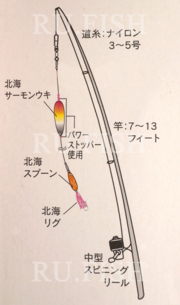 Оснастка для ловли кеты NAKAZIMA Salmon Lure Set
