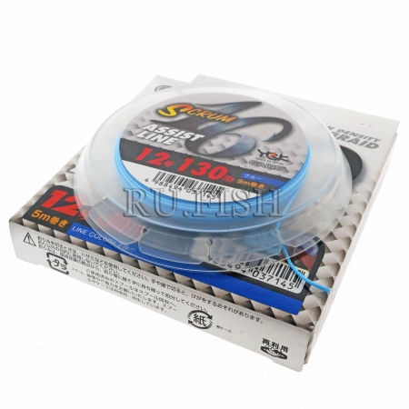 Поводковый материал YGK Galis Scrum 16 Assist Line Blue #12 5м