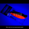 Блесна Fujiwara Sake Katz 90 мм 45 гр Orange Black Glow #5180, съемка в ультрафиолете