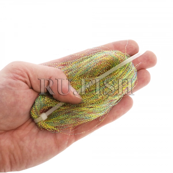 Люрекс Toho Aurora Threads Twist Type 3411 Mix, на ладони