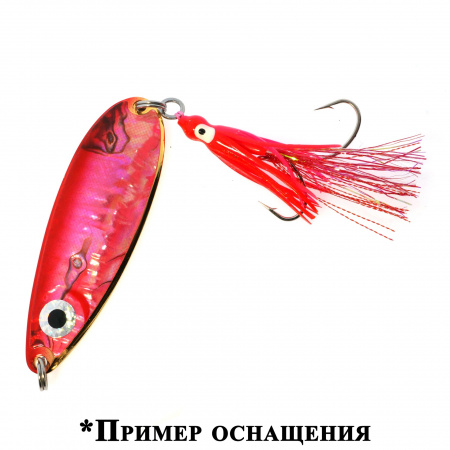 Октопус на ассистах Striker Aki Aji Fluo Red №20 S, фото Ru.Fish