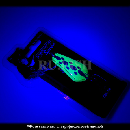 Блесна Wigston Lures Tas Devil Spoon 12.5 гр 8 Lime Frog, фото Ru.Fish