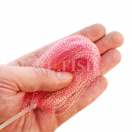 Люрекс Toho Aurora Threads Twist Type 3404 Pink на ладони