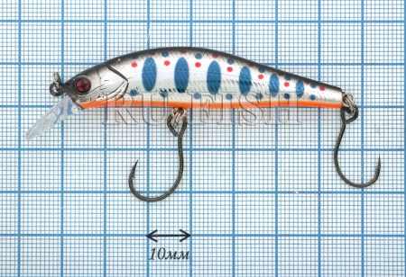 Воблер Sakura Artact Trout 63s 8 гр T13, размер в мм