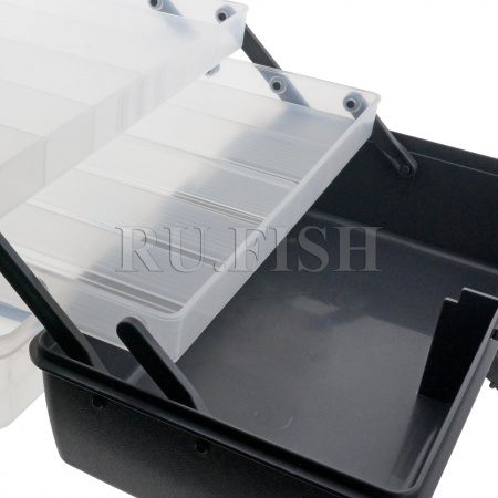 Ящик рыболовный Meiho Cabin 2040 Clear/Gray подробно 3